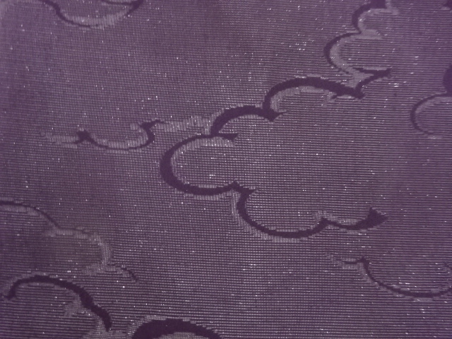  絽雲模様織出し名古屋帯